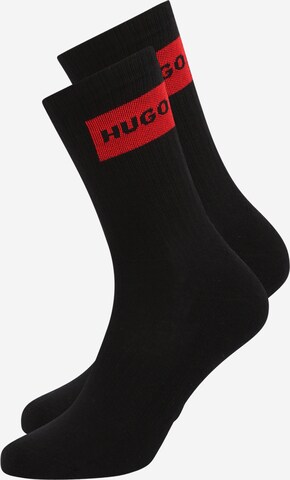 Chaussettes HUGO en noir : devant