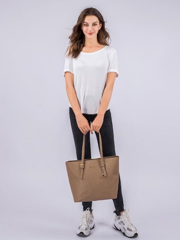 Princely London Shopper 'Beverly'‌‌‌‌ in Braun: Vorderseite