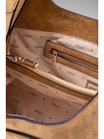 GUESS Schultertasche 'Sunset' in Beige