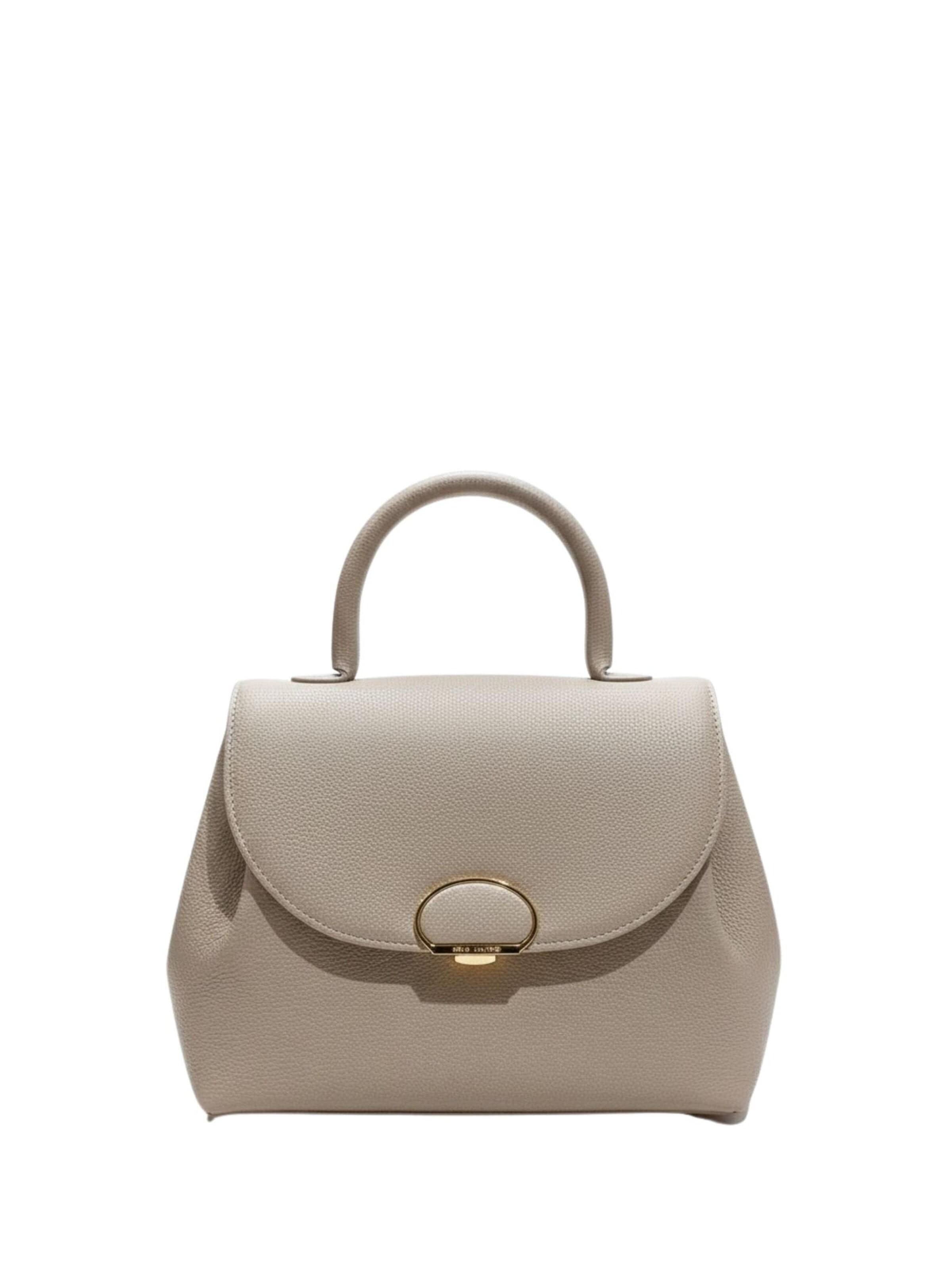 Borsa a mano 'Lancaster Sac à main A rabat avec fermoir M Milano Pia Mastic' di LANCASTER Paris in grigio: frontale