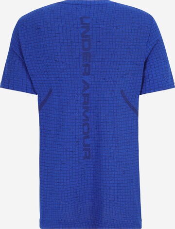 UNDER ARMOUR Performance Shirt 'Grid' in Blue