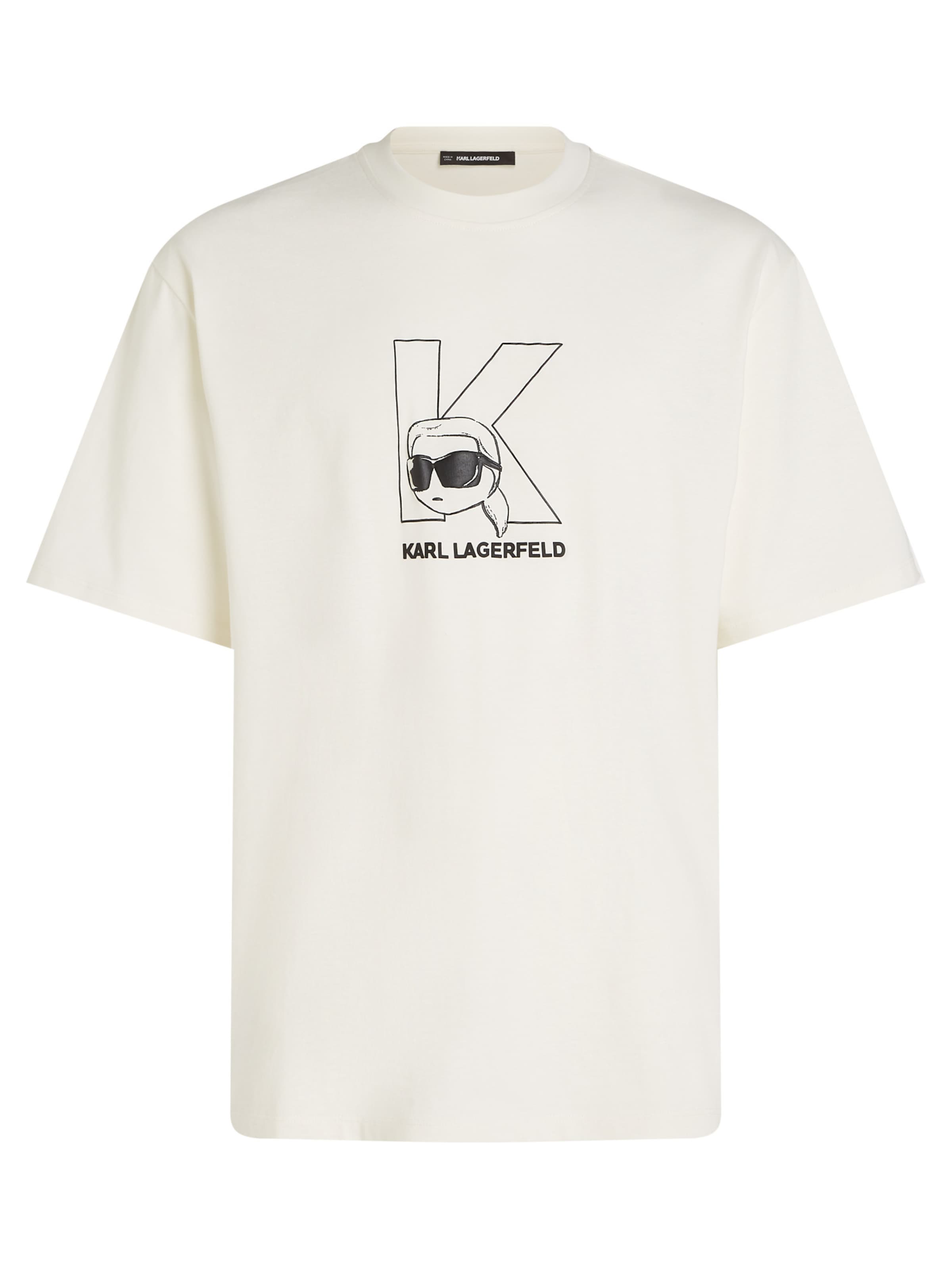 Karl Lagerfeld - Camisa em bege: frente