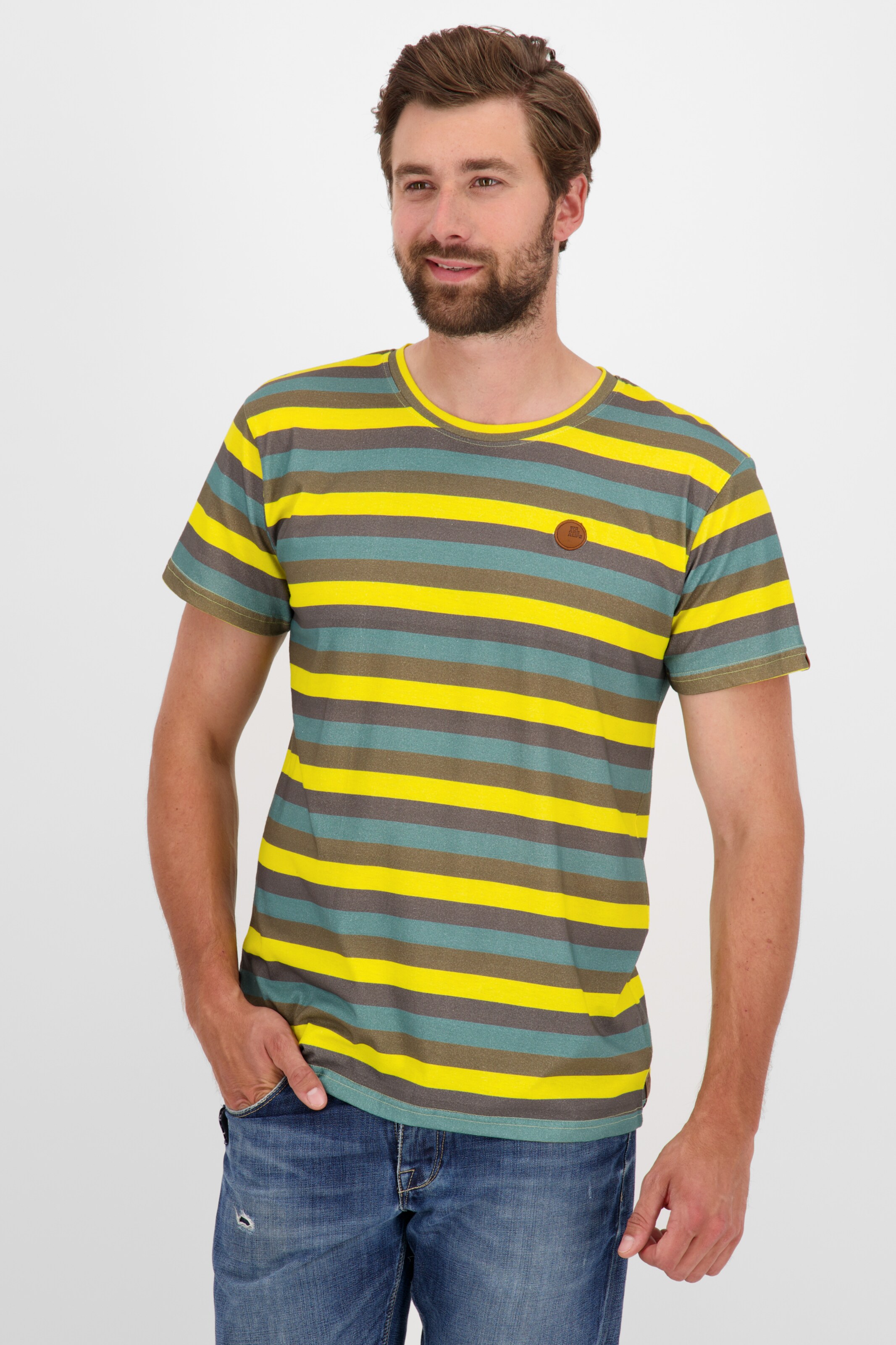 Männer Große Größen Alife and Kickin T-Shirt 'Nic' in Gelb - CV58424 Männer Große Größen Alife and Kickin T-Shirt 'Nic' in Gelb - CV58424