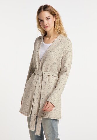 DreiMaster Vintage Knit Cardigan in Beige: front