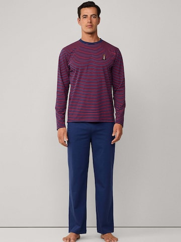 Hackett London Pyjama lang in Blau: Vorderseite