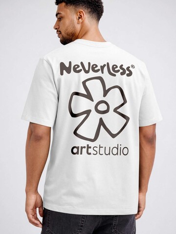 Neverless Shirt 'Minimal Blossom'‌‌‌‌ in Weiß