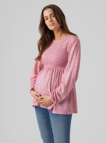 MAMALICIOUS Bluse 'Amaya' i pink: forside