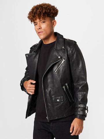 Veste mi-saison 'Jace' BE EDGY en noir : devant