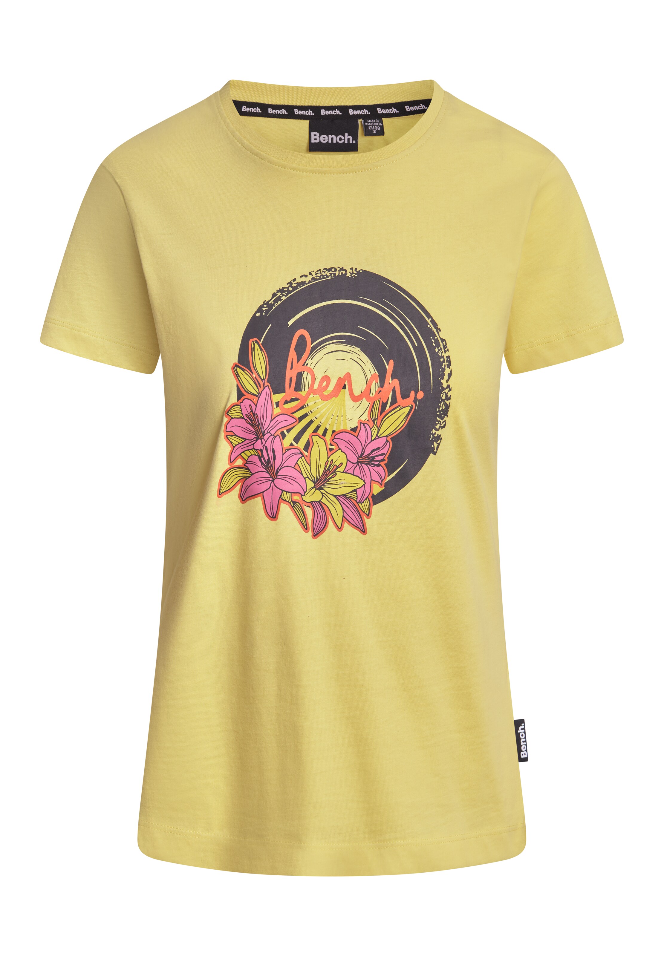 BENCH Shirt in Gelb: Vorderseite