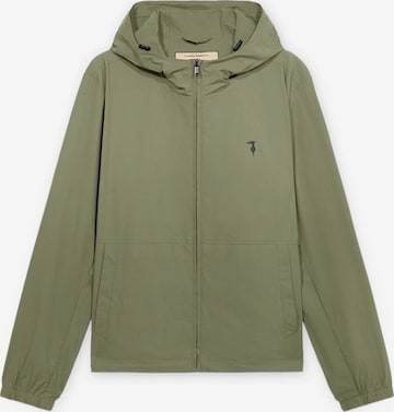 Trussardi - Chaqueta de entretiempo en verde: frente