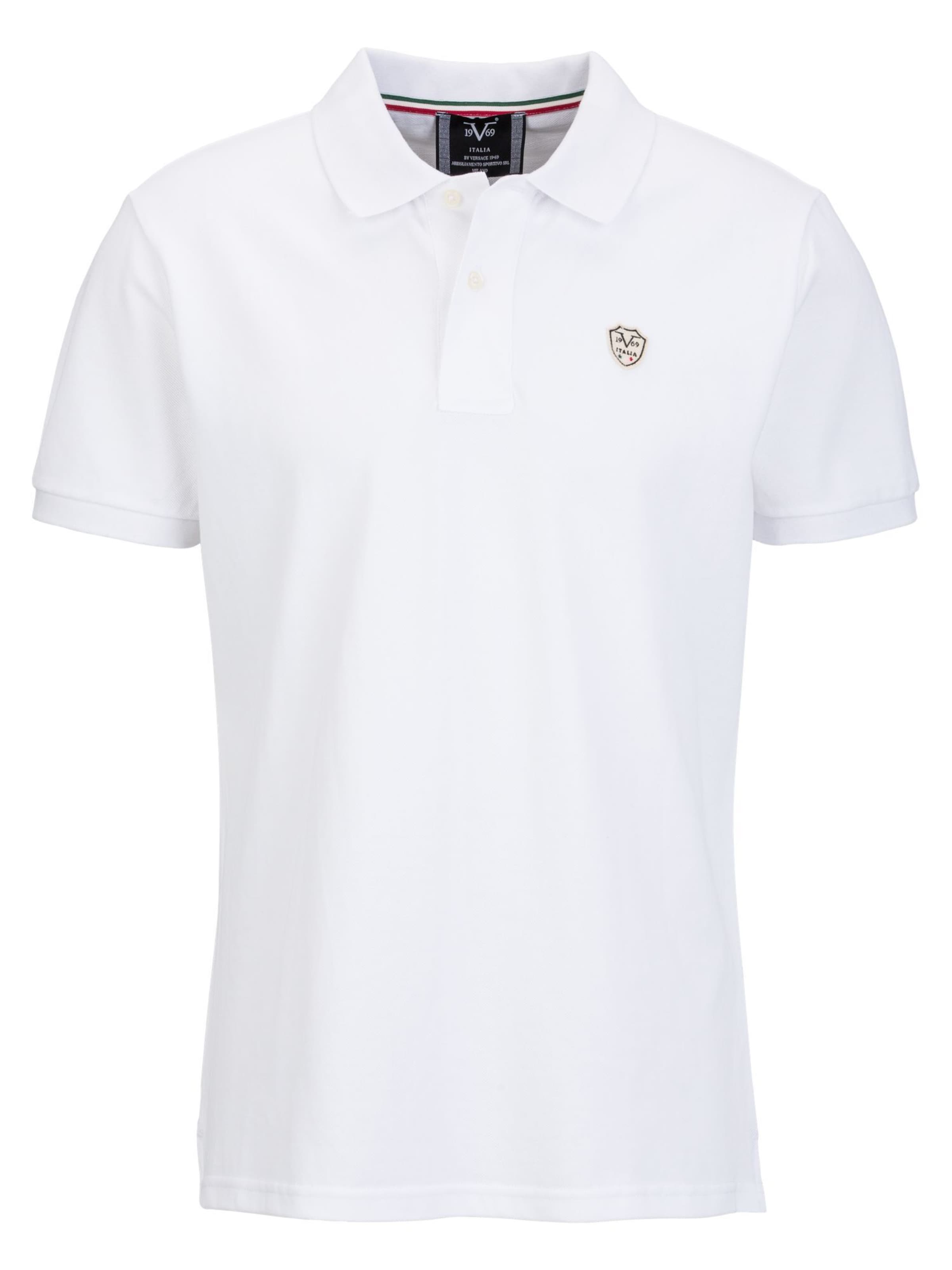 19V69 ITALIA Shirt 'Emilio' in Wit: voorkant