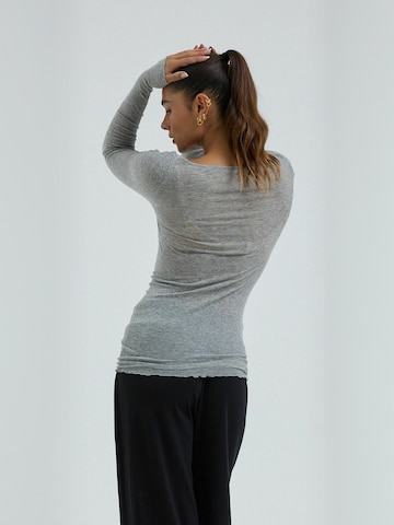 T-shirt Seamless Basic en gris
