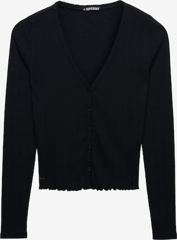 Cardigan 'Athletic Essential' Superdry & Co en bleu : devant