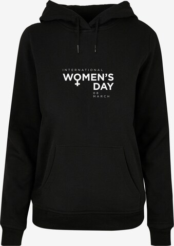 Merchcode Sweatshirt 'WD - International Women's Day 2' in Black: front