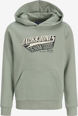 Felpa di Jack & Jones Junior in verde: frontale