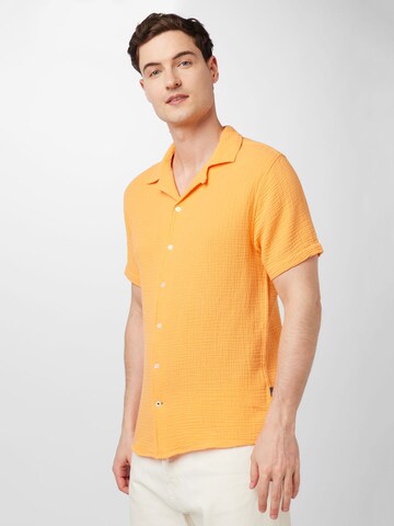 Kronstadt Regular fit Button Up Shirt 'Cuba' in Orange: front