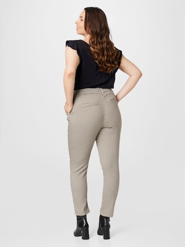 ONLY Carmakoma Regular Broek in Beige