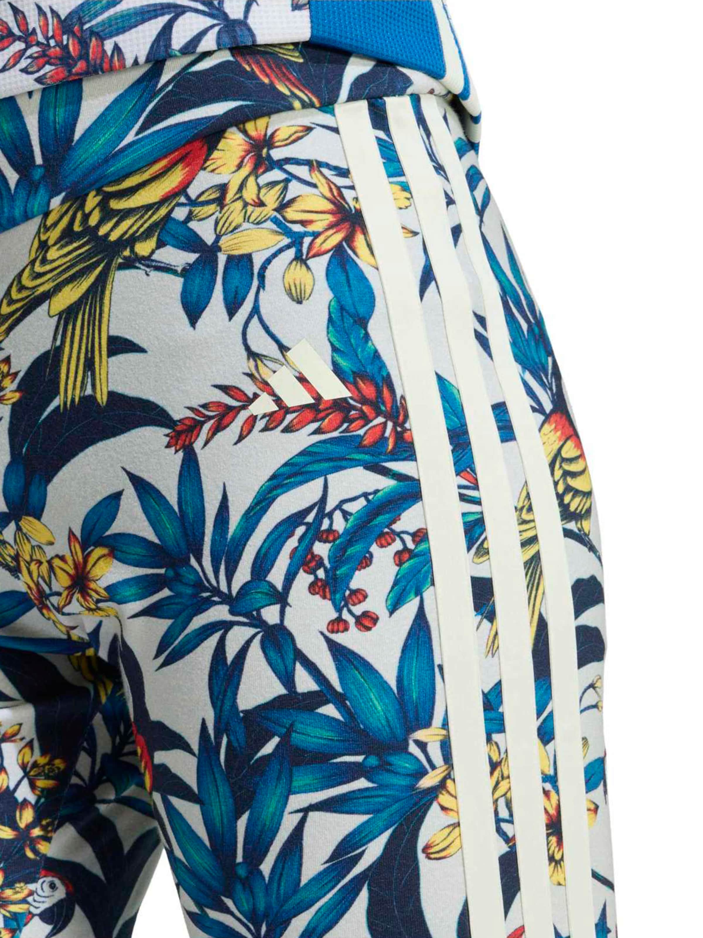 ADIDAS SPORTSWEAR Skinny Sportbroek 'Adidas x Farm Rio' in Wit