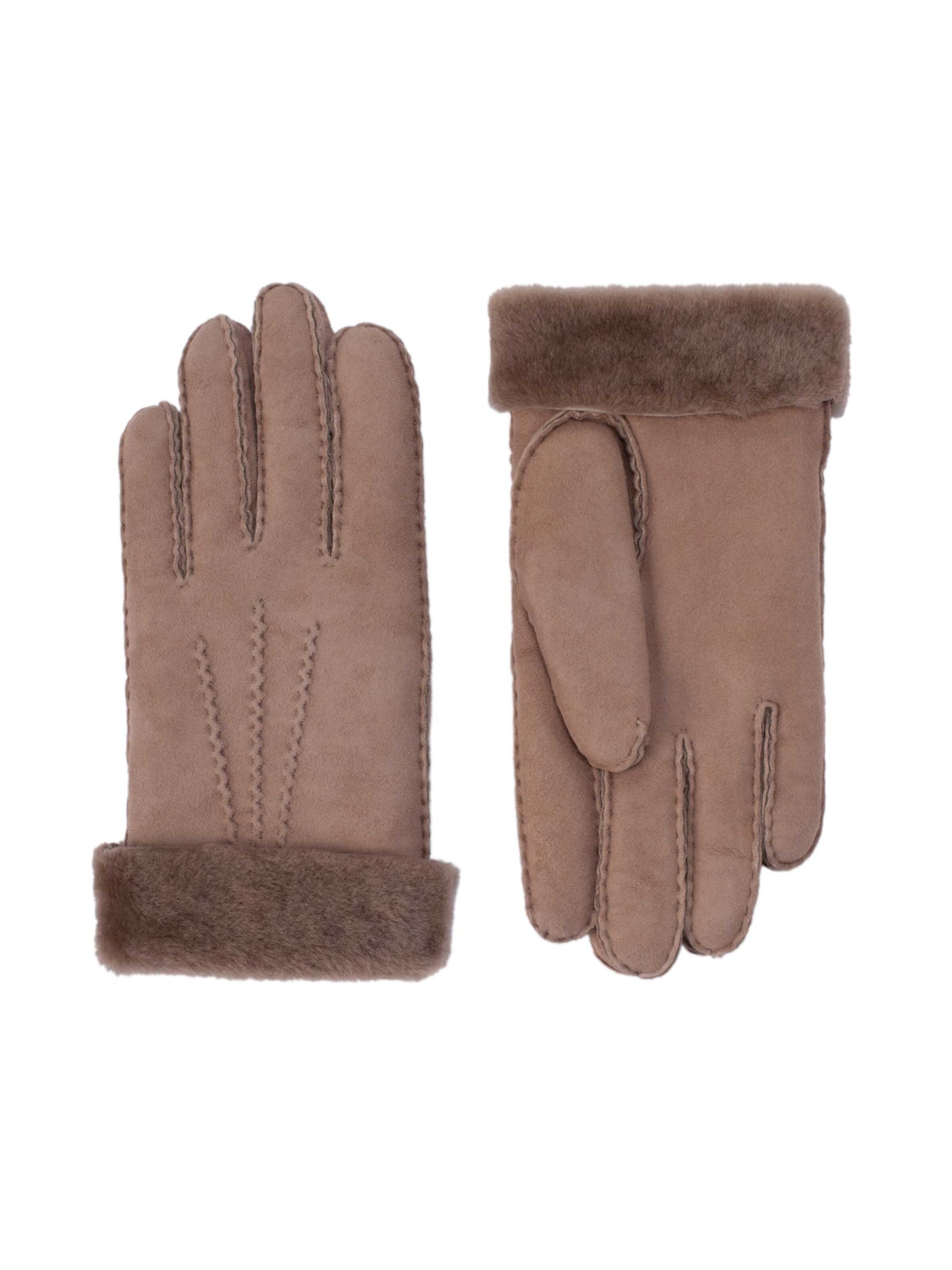 KESSLER Full Finger Gloves 'ILVY' in Brown