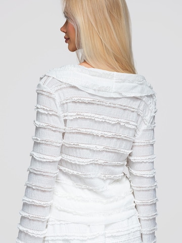 Ombre Blouse in Wit