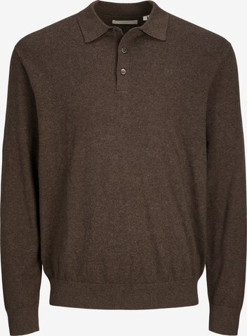 JACK & JONES Sweater 'RAY' in Brown: front