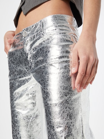 NLY by Nelly Regular Trousers in Silver