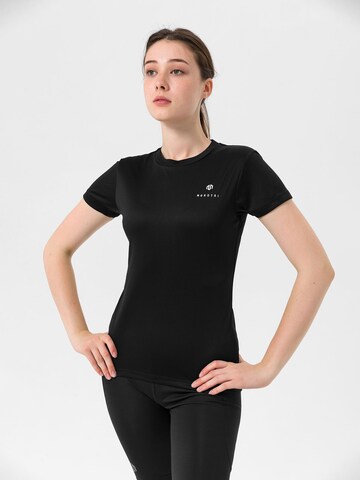 MOROTAI Funktionsshirt 'Naka' in Schwarz: Vorderseite
