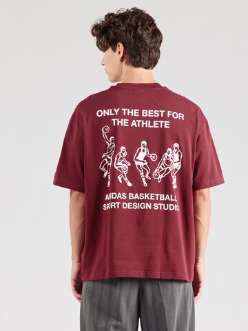 Tricou de la ADIDAS ORIGINALS pe roșu: față