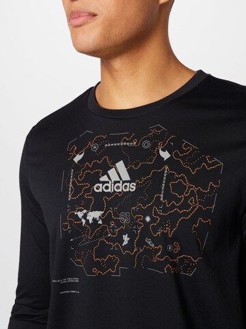 ADIDAS SPORTSWEAR Performance Shirt 'X-City Aeroready Graphic Inline ' in Black