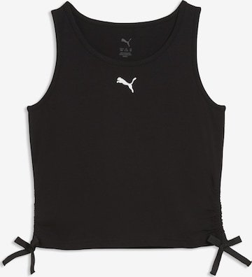 PUMA Top 'Essentials' in Zwart: voorkant