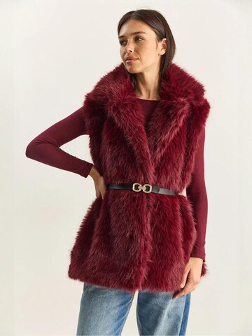 Bianco Lucci Vest in Red