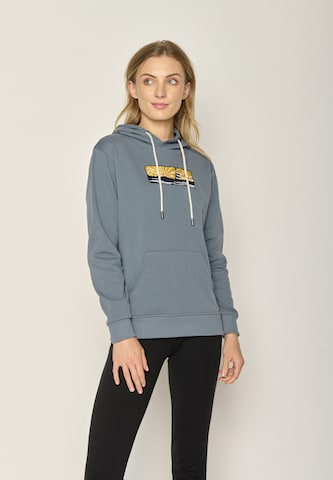 GREENBOMB Sweater 'Nature Sunset Sail' in Blue