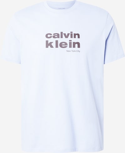 Marškinėliai iš Calvin Klein Jeans, spalva – pastelinė violetinė / juoda, Prekių apžvalga