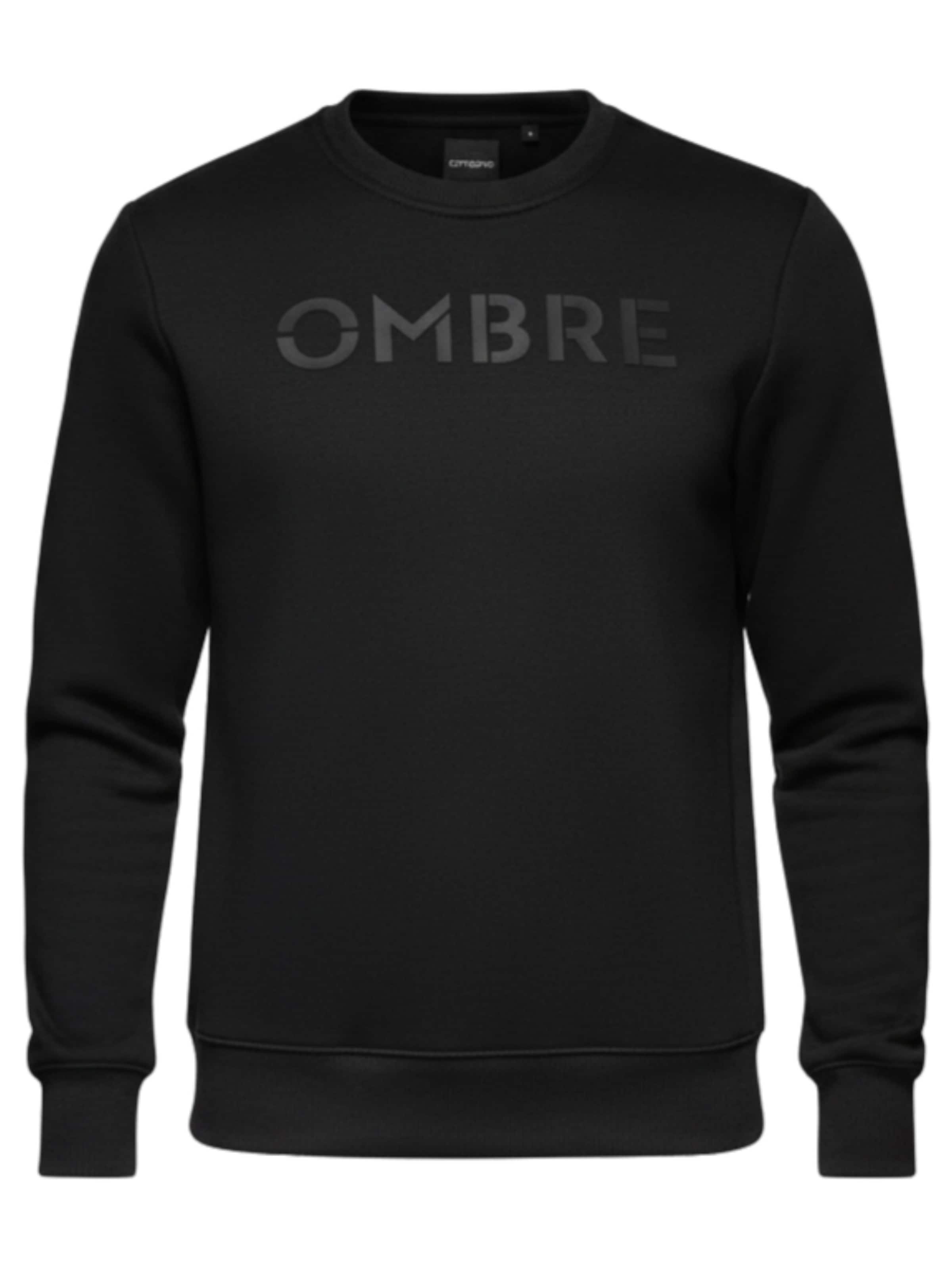Ombre Sweatshirt 'B1711' in Black: front
