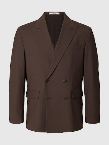 SELECTED Regular fit Colbert in Bruin