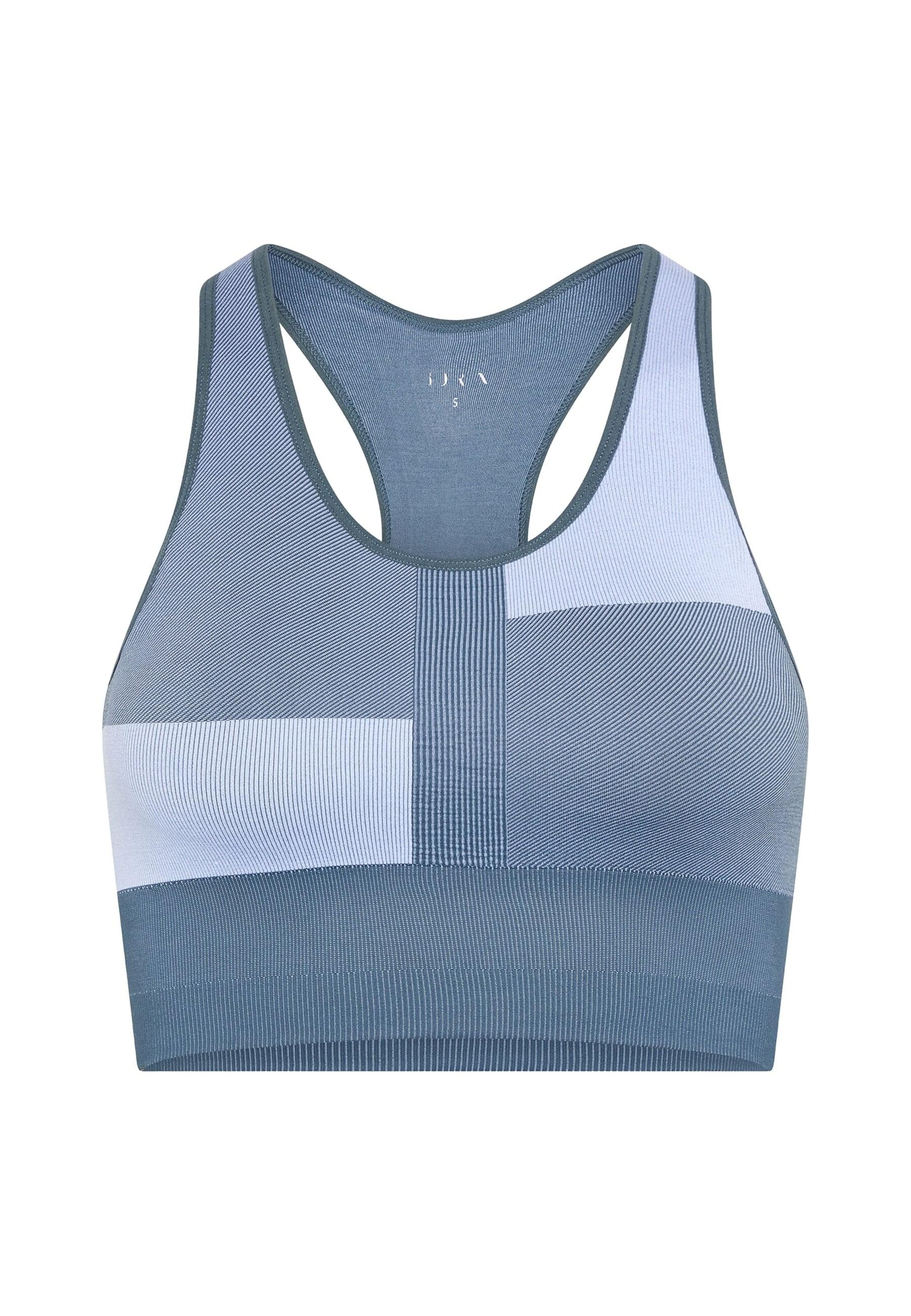 Born Living Yoga Sports Top 'Athena' in Blue: front