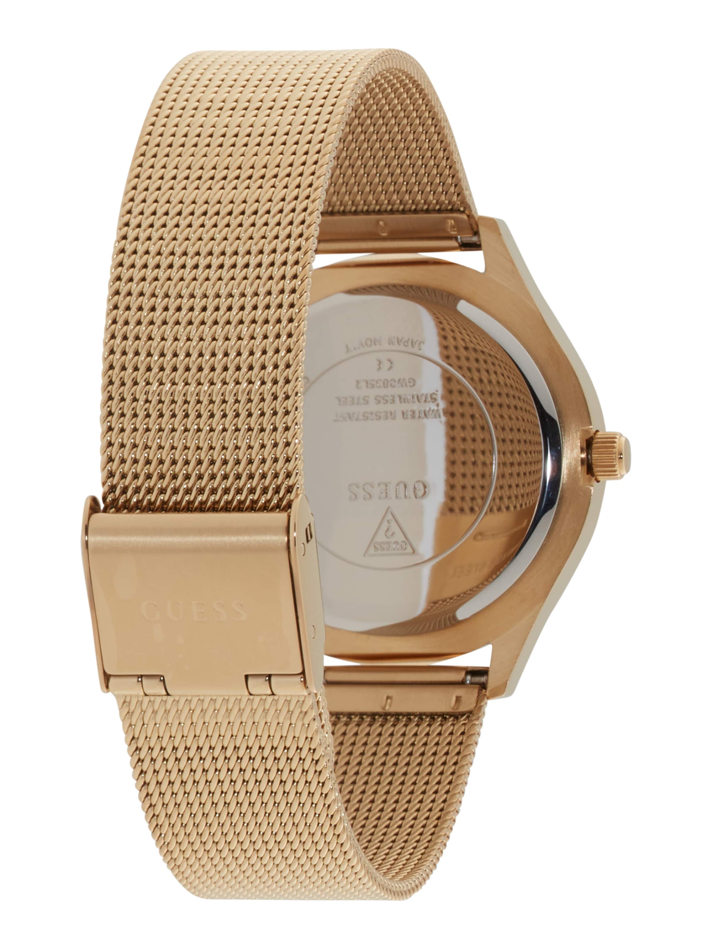 Montre à affichage analogique 'Glitz Plaque' GUESS en or