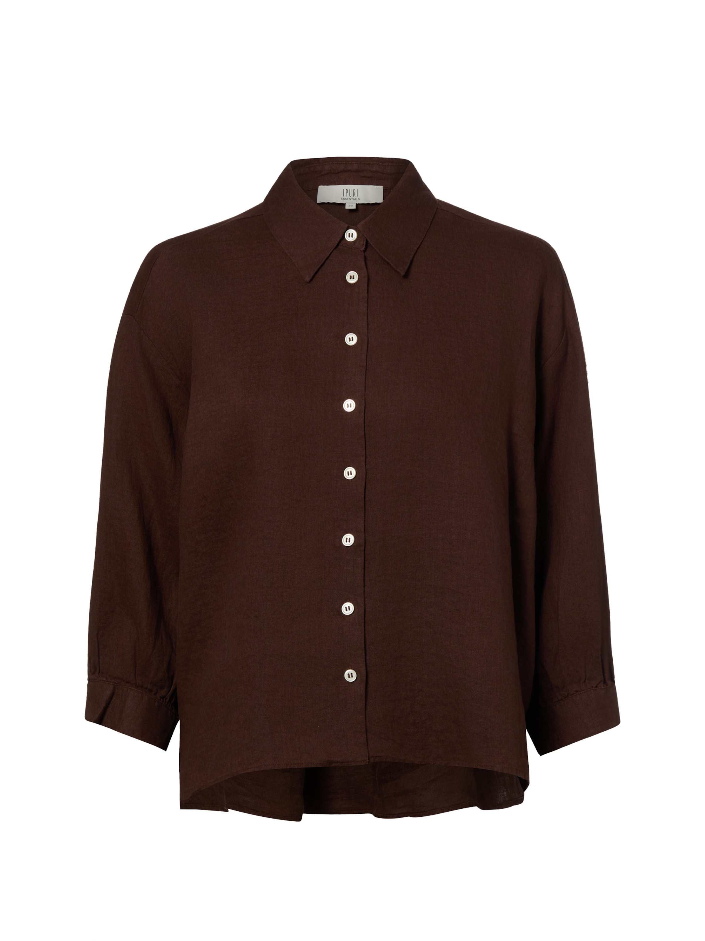 Ipuri Bluse in Braun: Vorderseite