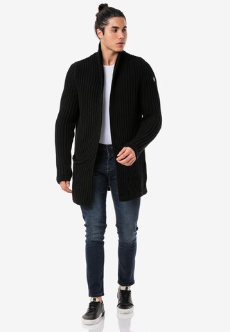 Redbridge Knit Cardigan 'Chuck' in Black