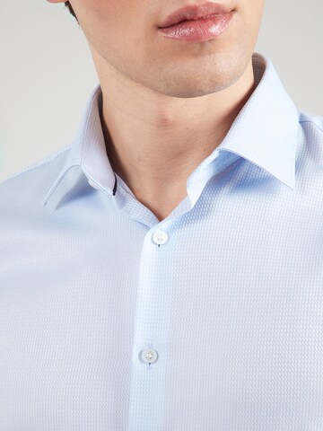 zils OLYMP Slim fit Biroja krekls 'No 6'