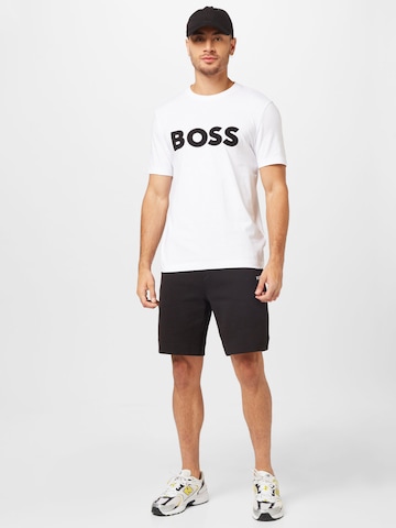 BOSS Black - Camiseta 'Tiburt' en blanco