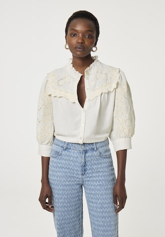 Fabienne Chapot Blouse in Beige: voorkant