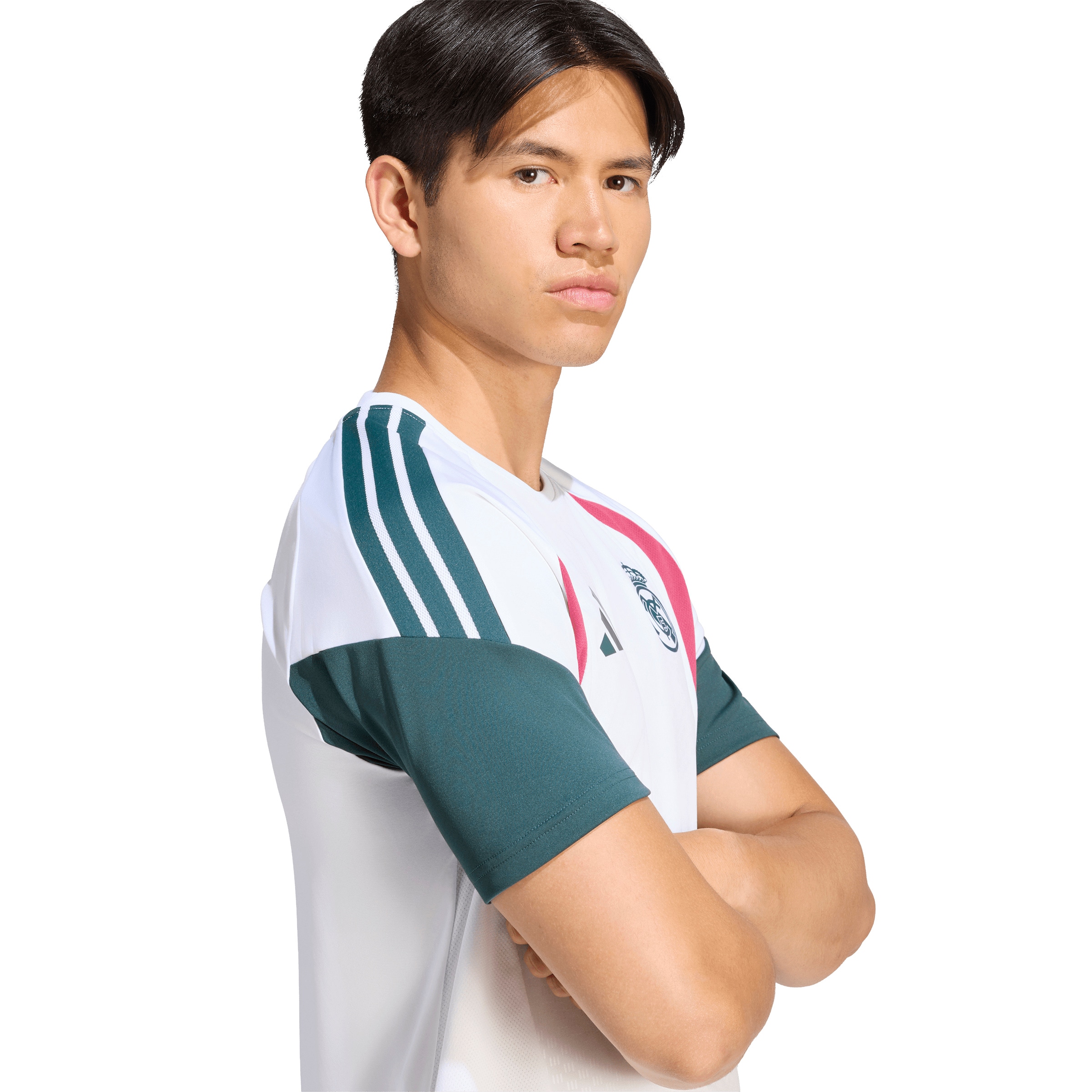 ADIDAS PERFORMANCE Λειτουργικό μπλουζάκι 'REAL EU TR' σε λευκό