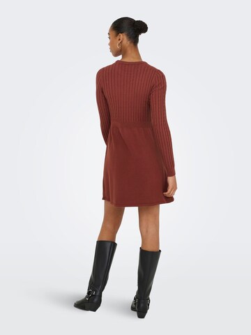 ONLY Strickkleid 'FIA' in Braun