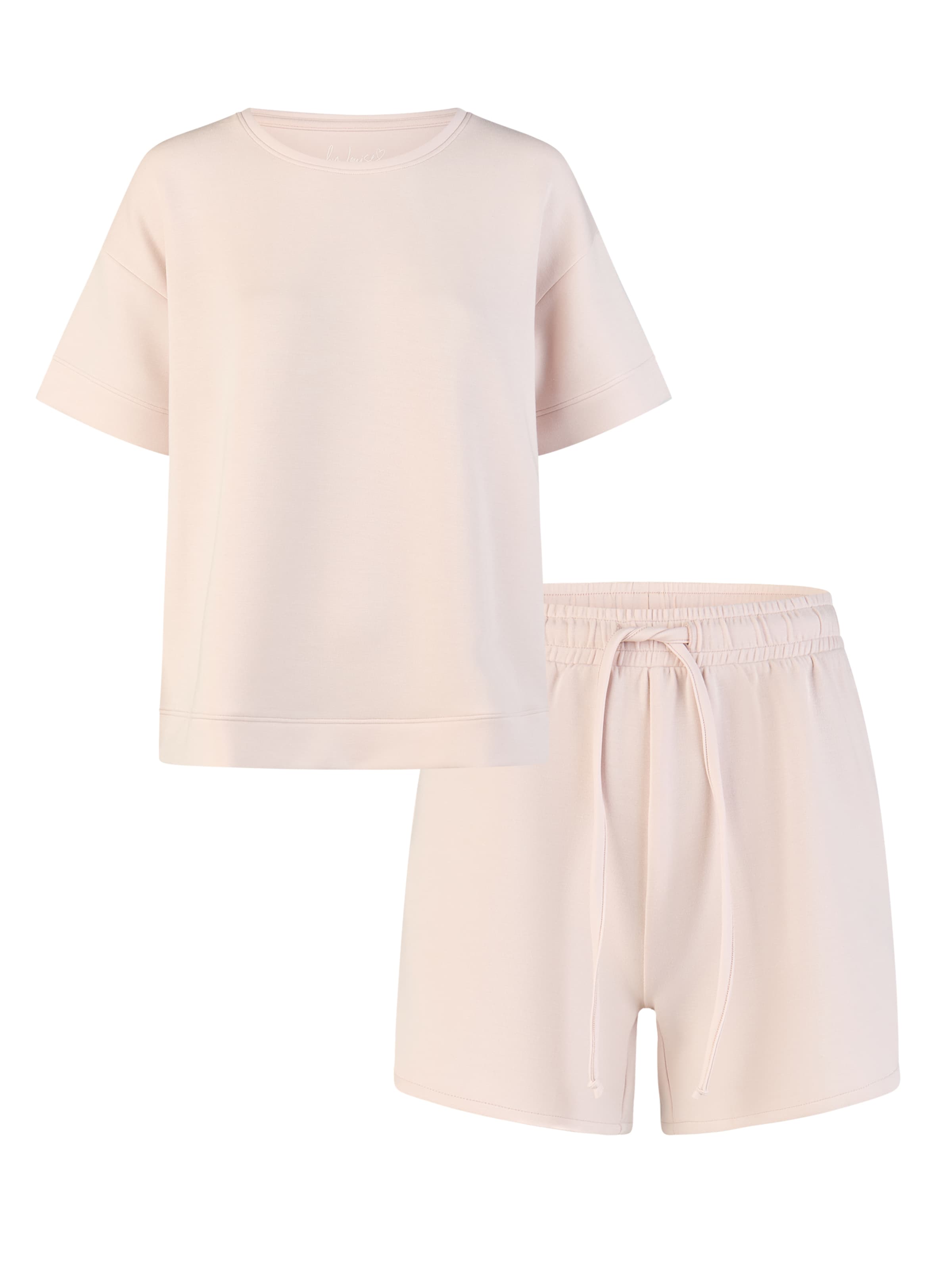 By Louise Pyjama 'Kort' in Roze: voorkant