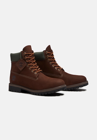 TIMBERLAND Šnurovacie čižmy 'HERITAGE 6 INCH' - Hnedá