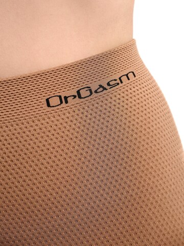 OrGasm Skinny Leggings 'Massage Seamless Leggings' in Beige