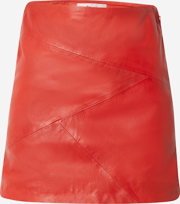 Maze Skirt in Red: front