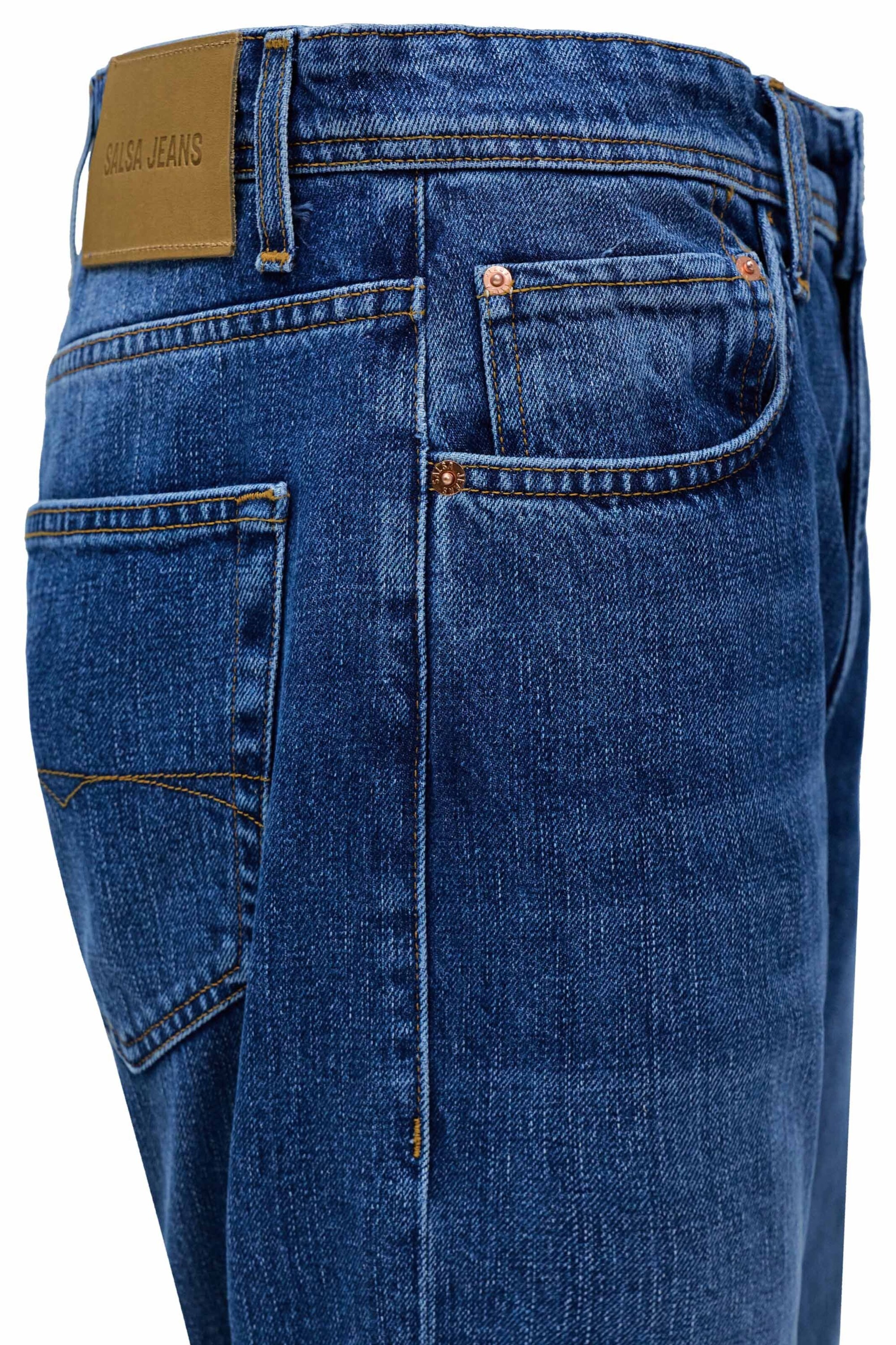 Regular Jean 'Straight' Salsa Jeans en bleu
