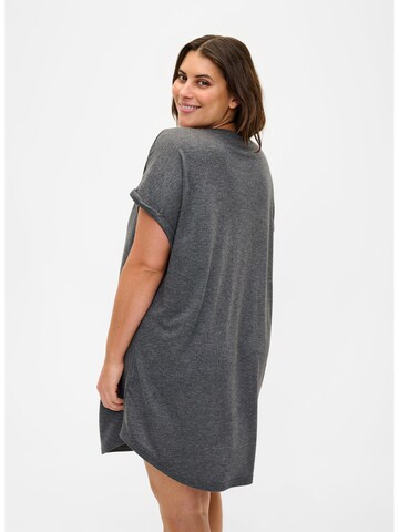 Zizzi - Camisola de pijama 'Malis' em cinzento